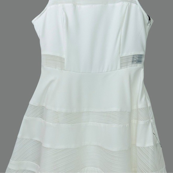 Lulu*s size M Play Nice Ivory Skater Dress Mini HOCO Graduation Bridal Shower - Picture 8 of 16
